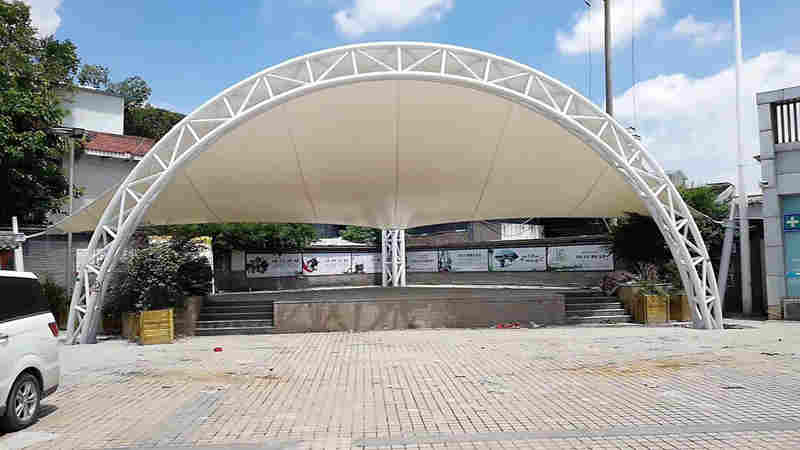 温江区天府街道膜结构景观舞台